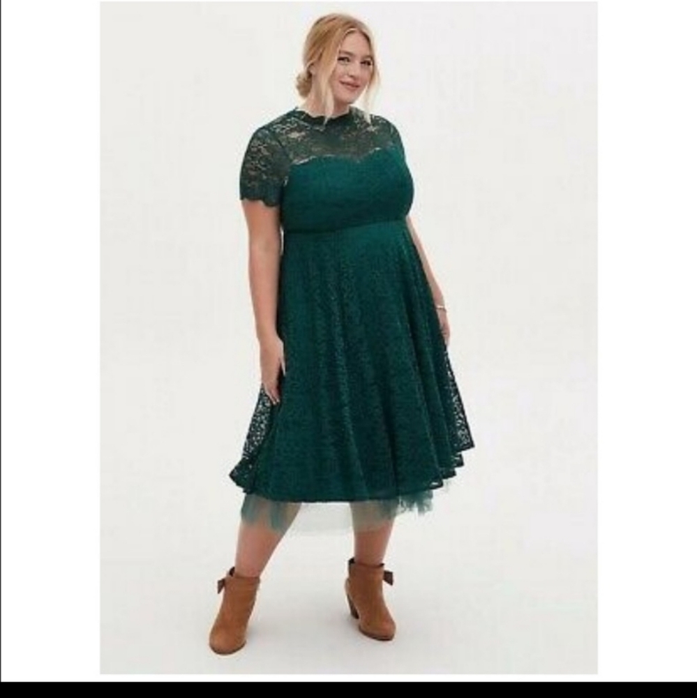 Green Lace Dress
